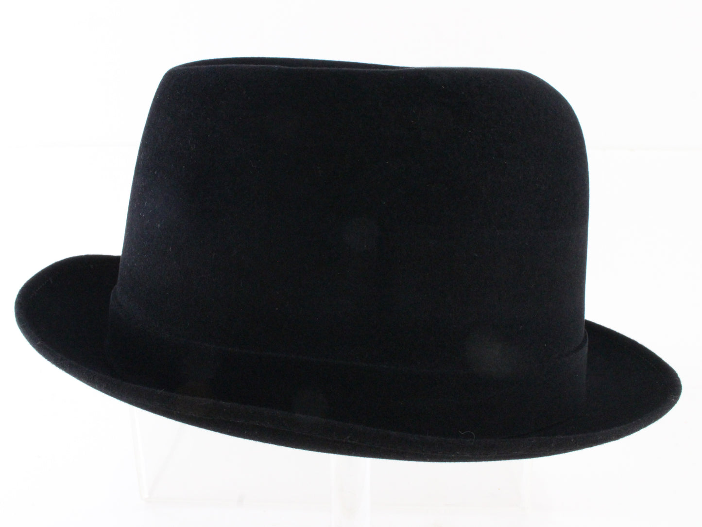 Dobbs Fifth Avenue New York Mens Black Felt Hi Boy Derby Hat MULTIPLE SIZES