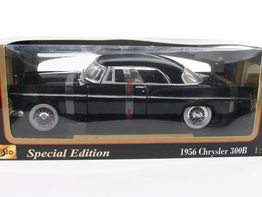 1956 Chrysler 300b Black Maisto 1:18 Diecast Model Car