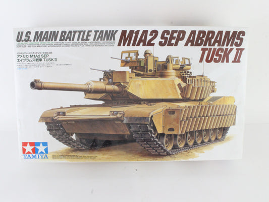 US Main Battle Tank M1a2 Sep Abrams Tusk II Tamiya 1:35 Model Kit 35326 5000