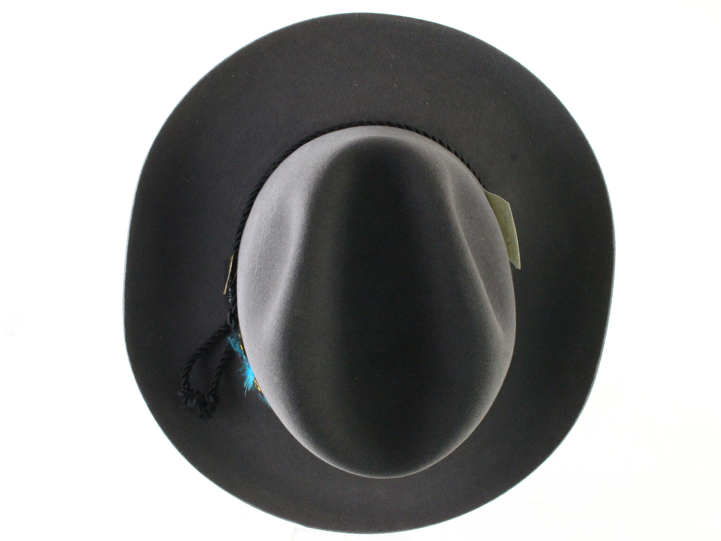 Biltmore Cougar Mens Bullet Gray Felt Fedora W/ Feathers 7 56cm