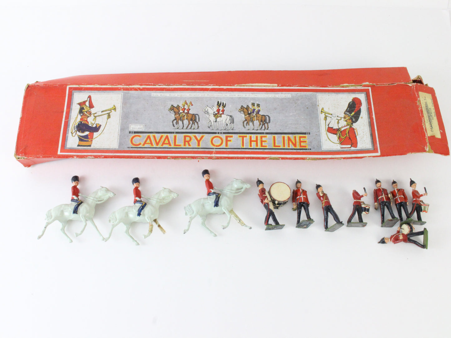 Vintage Cavalry Of The Line Horses & Misc. Soldiers England Metal John Hill