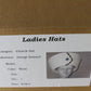 George Zamaul New York Ladies Church Hat White Weave W/ Rhinestones 7 56cm