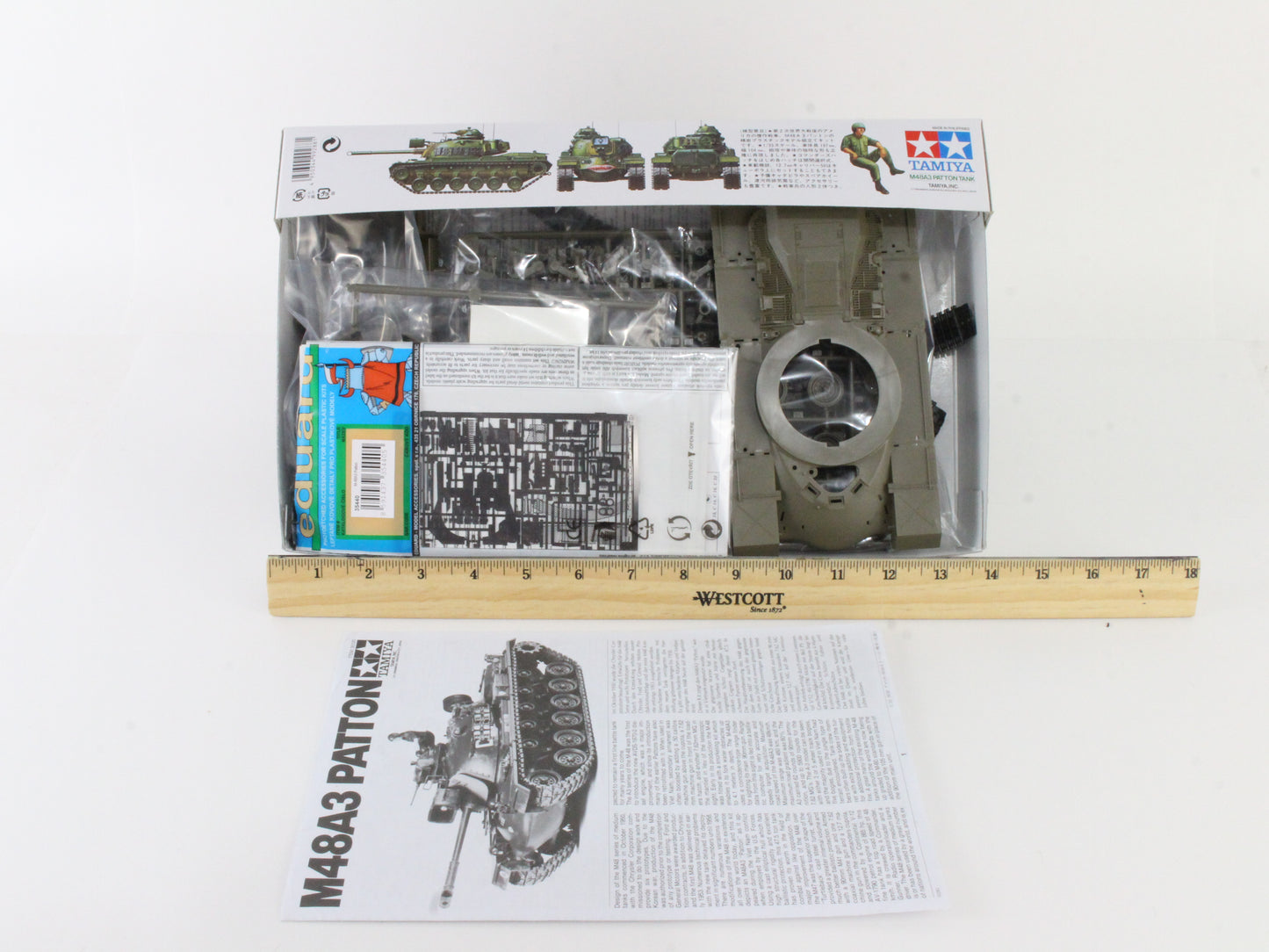 M48a3 Patton Tank Tamiya 1:35 35120 2500 Unbuilt kit in box