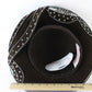 Goerge Zamaul Couture Ladies Brown Felt Hat W/ Rhinestones 7 56cm