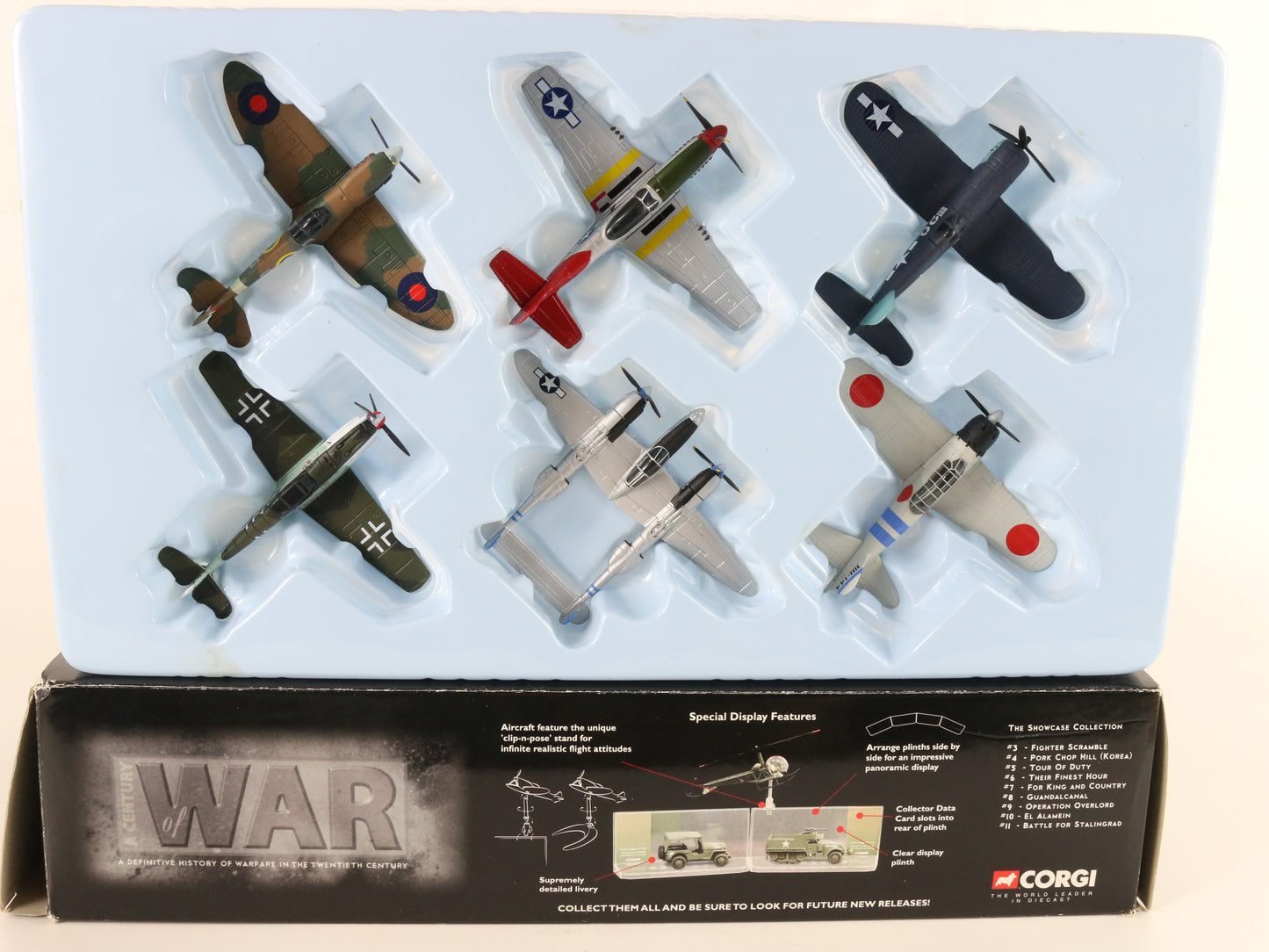 Set Of 6 Classic Fighter Planes Fighter Scramble War Corgi Csfs01006