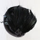 Sonni of California Ladies Gray and Black Wool Felt Hat W/ Feathers 7 1/8 57cm