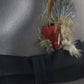 Stetson Mens Caribou Gray Felt Fedora W/ Brown and Red Feathers 6 3/4 54cm