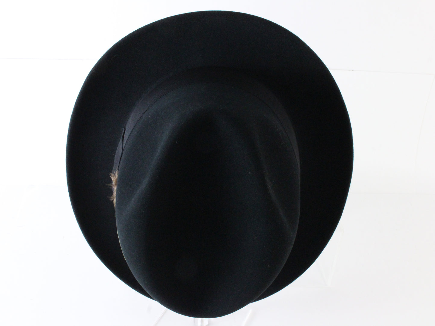 Golden Coach By Dobbs Savoy Mens Black Felt Fedora W/ Feather MULTIPLE SIZES