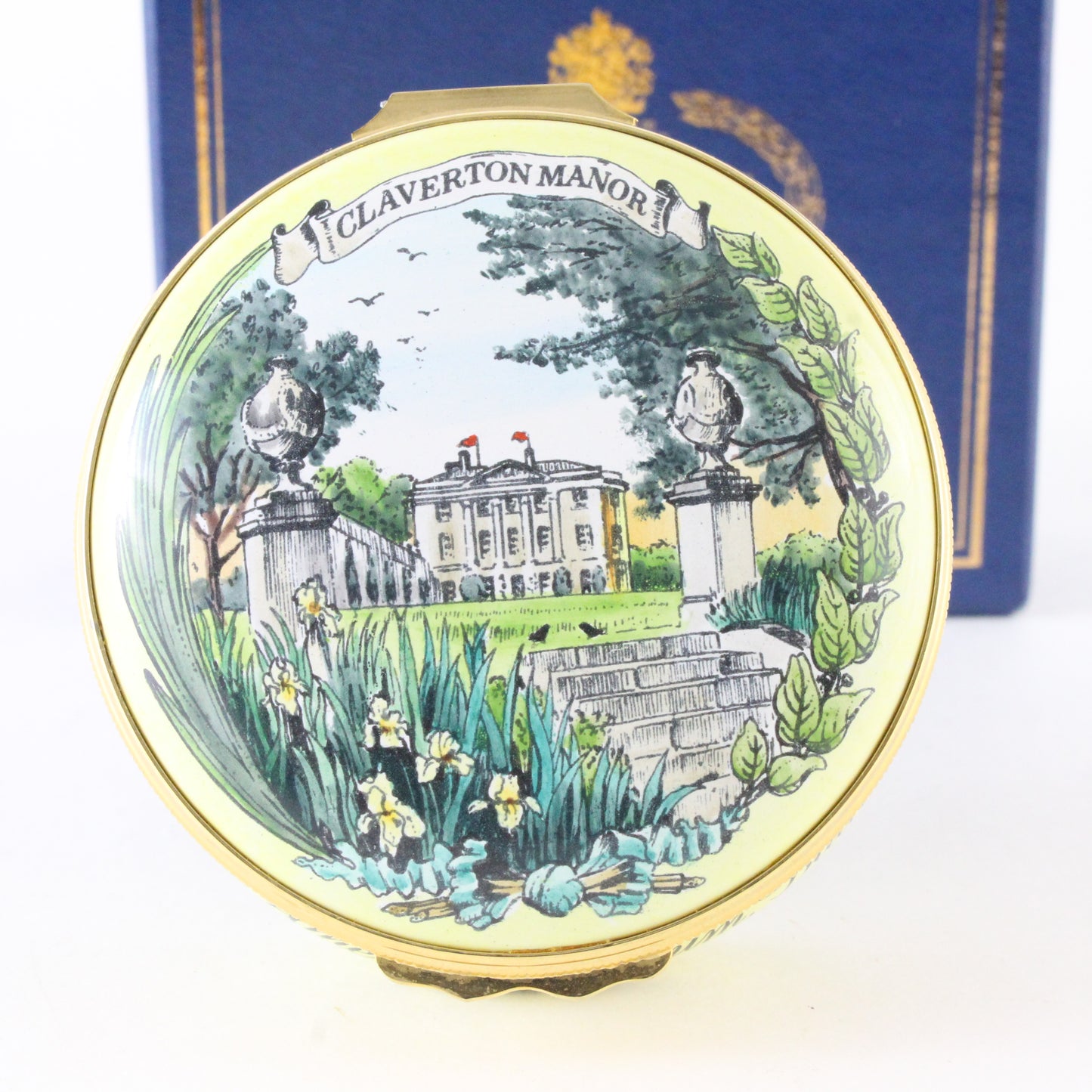 Halcyon Days Enamel Box Claverton Manor American Museum Bath 20th Anniversary