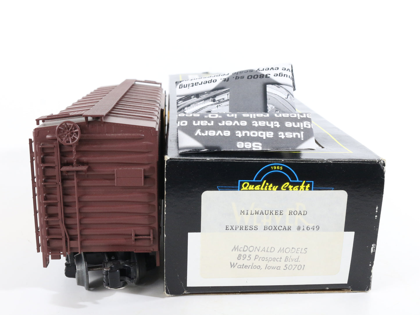 Weaver Ultra Line O 1649 Milwaukee Express Milw Single Door Express Boxcar