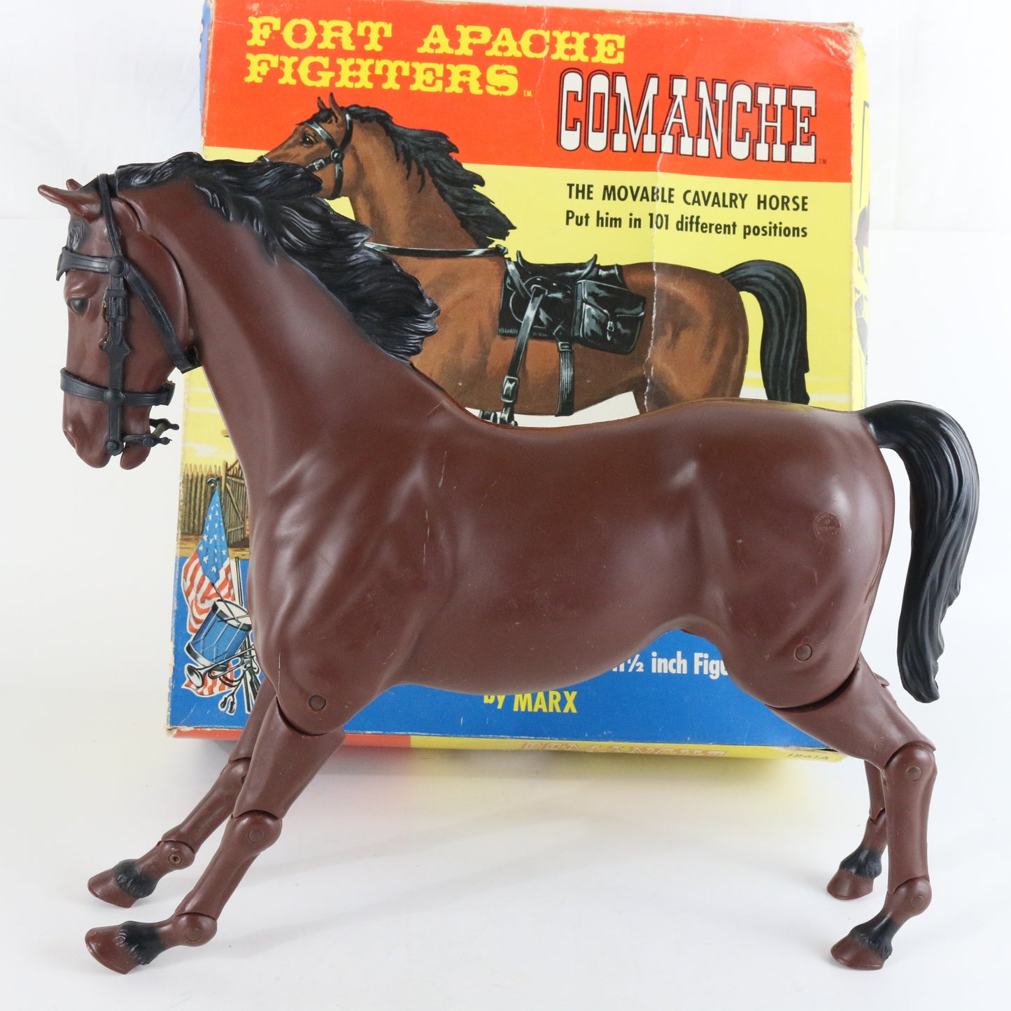 Vintage Marx Comanche Fort Apache Fighters Cavalry Horse