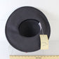 George Zamaul New York Ladies Charcoal Gray Boutique Felt Hat W/ Feathers