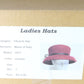 Marzi Of Italy Ladies Handmade Maroon Felt Hat W/ Black Ribbon 7 3/8 59cm