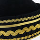Sonni Of California Laides Boutique Black And Gold Felt Cap 6 7/8 55cm