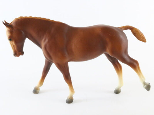 Cantering Welsh Pony Chestnut Bald Face 1970s Traditional Breyer Horse Plastic