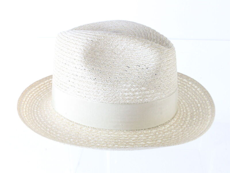 Biltmore Torino Mens Rice Tan Straw Fedora W/ Band MULTIPLE SIZES