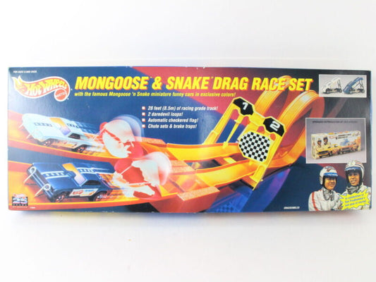 Hot Wheels 25th Anniversary Mongoose And Snake Drag Race Set 11644 Sealed