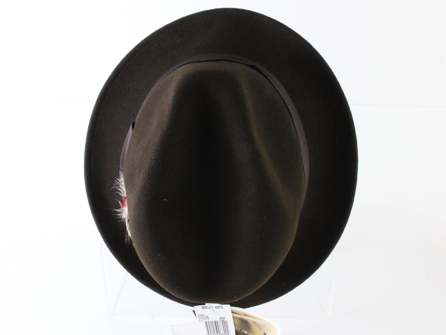 Bailey of Hollywood Mens Brown Wool Felt Water Resistant Fedora MULTIPLE SIZES