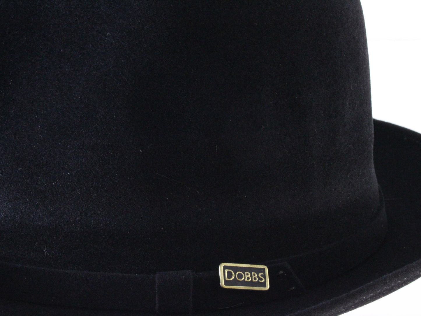 Dobbs Mens Classic Black Felt Fedora W/ Pin 7 1/2 60cm