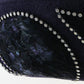 Jack Mcconnell New York Ladies Navy Blue Felt Hat W/ Feathers 6 7/8 55cm