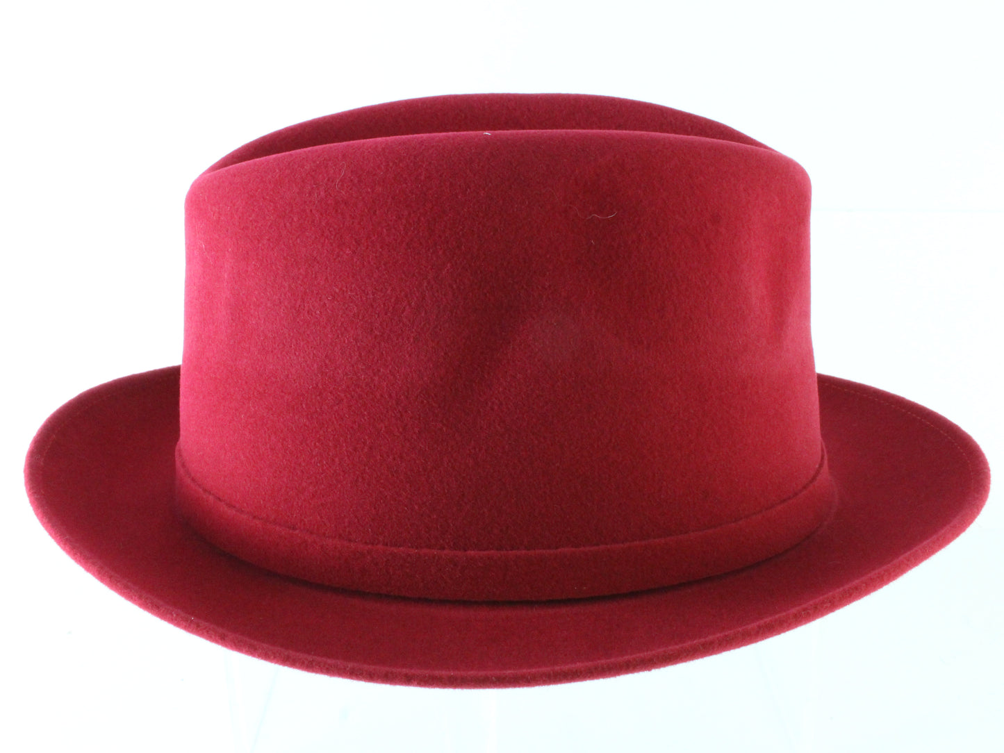 Dobbs Mens Classic Red Felt Fedora W/ Feathers and Pin MULTIPLE SIZES