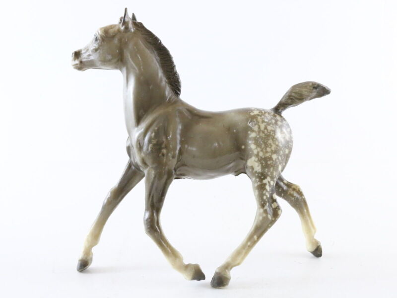 Traditional Running Foal Spice Glossy Dapple Gray Breyer Vintage Model