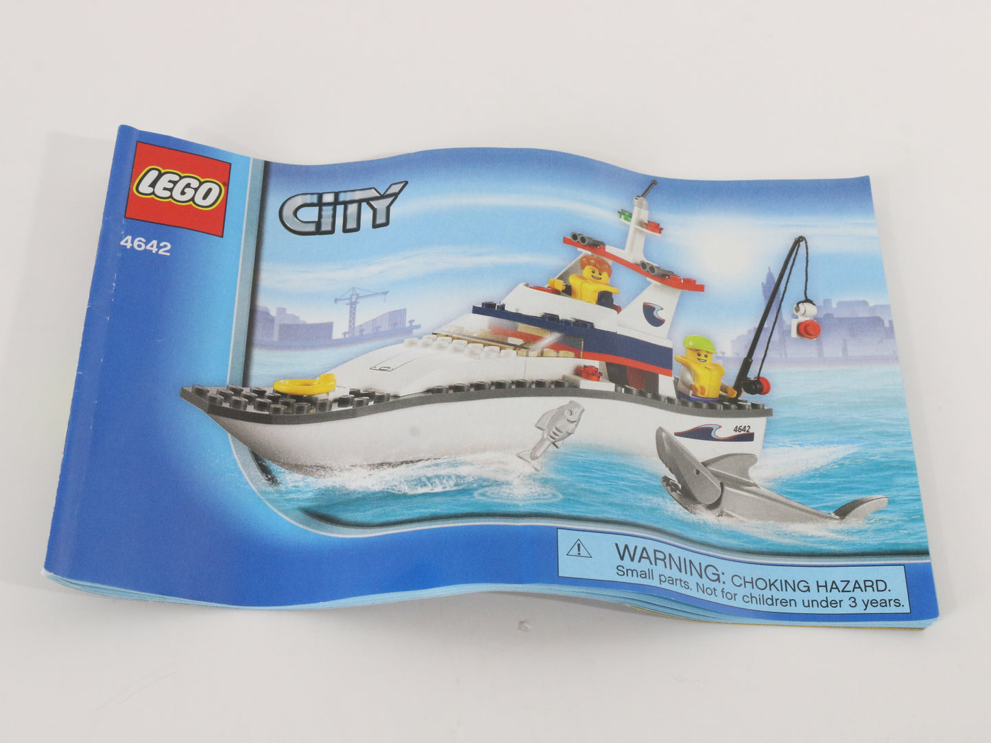 Lego City Fishing Boat Mostly Assembled Set 4642 W/ Box & Instructions