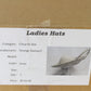George Zamaul Ladies Couture Ivory Felt Boutique Hat W/ Rhinestones 7 1/8 57cm