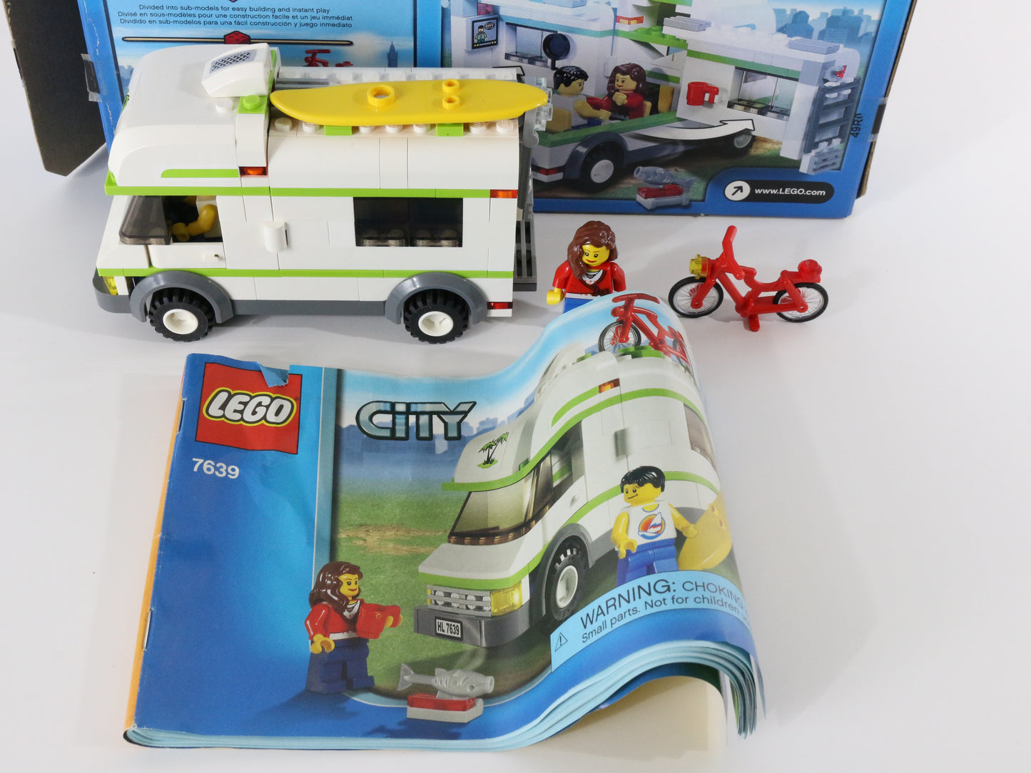 Lego City Camper Van Built Set 7639 W/ Box & Instructions