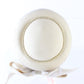 George Zamaul New York Ladies Off White and Gold Felt Hat W/ Lace 7 56cm