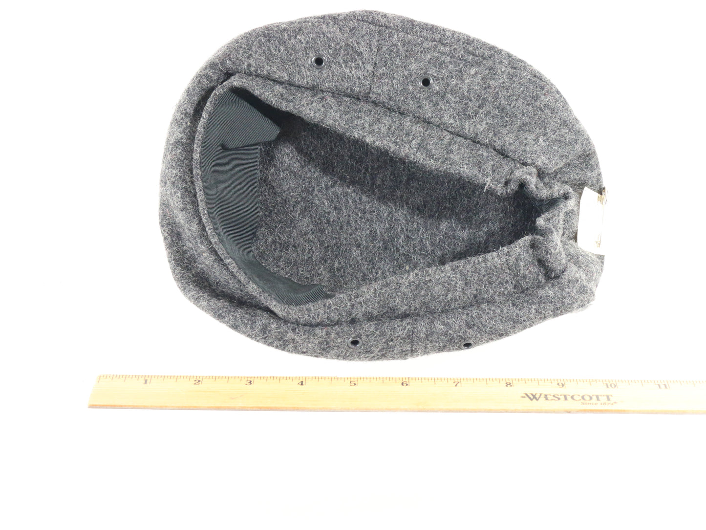 Avalon Classic Mens Charcoal Gray Wool Beret S/M