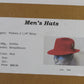 Dobbs Mens Classic Red Felt Fedora W/ Feathers and Pin MULTIPLE SIZES