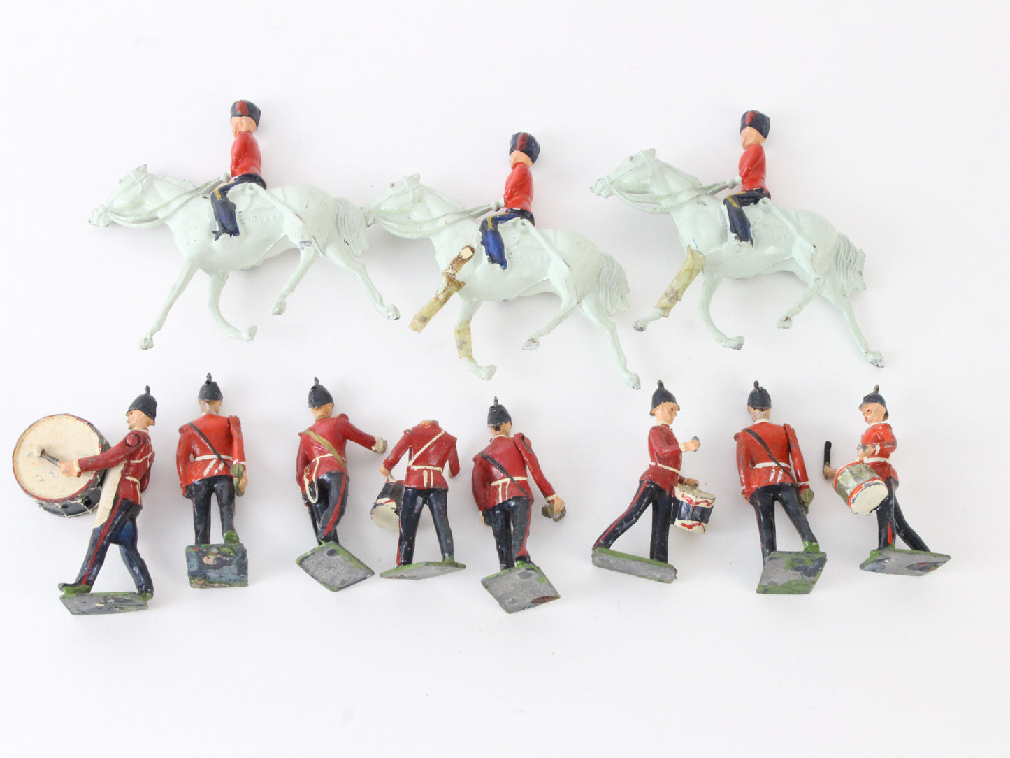 Vintage Cavalry Of The Line Horses & Misc. Soldiers England Metal John Hill