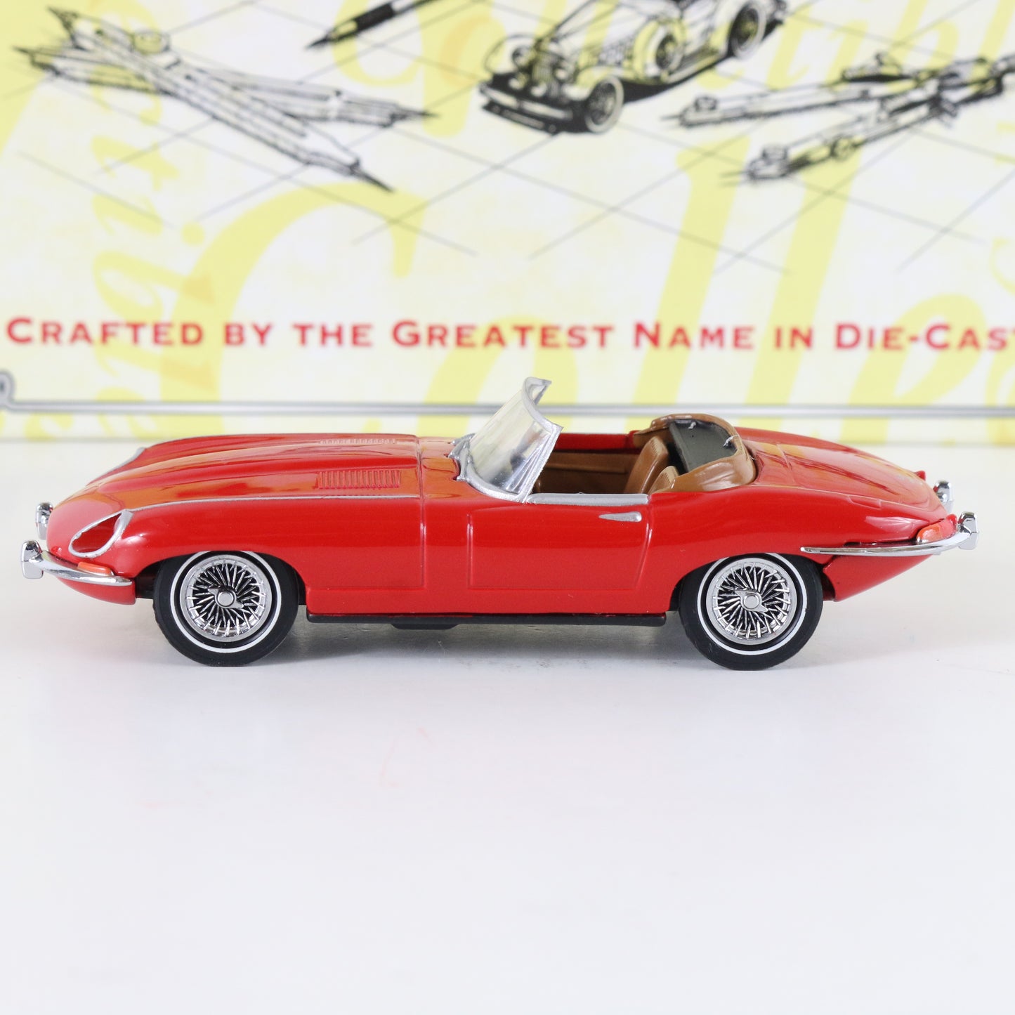 1967 Jaguar E Type Red British Sports Car Matchbox 1:43 Dybo2-m Model Car