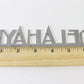 Delahaye Automobile Script 6.75" Metal Emblem Badge