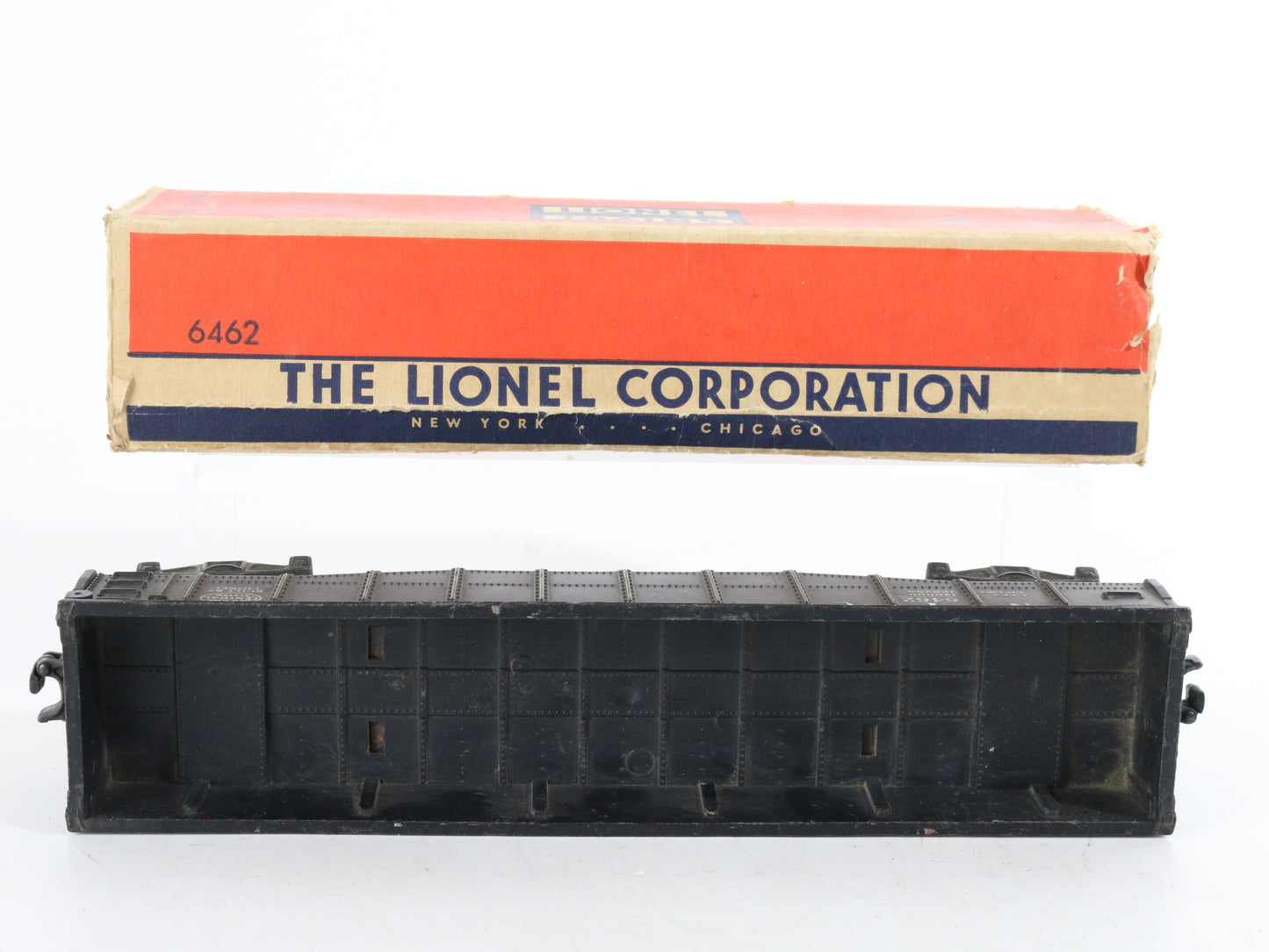 Lionel O Postwar 6462 New York Central Nyc Black Gondola Car + Box