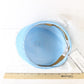 Tim Crawford Ladies Boutique Sky Blue Straw Hat W/ Flower 6 5/8 53cm