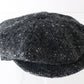City Sport Mens Charcoal Genuine Donegal IRELAND Tweed Sport Cap W/ Black Lining