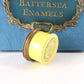 Vintage Owl Halcyon Days Small Round Trinket Box B&B Bilston Battersea Enamels