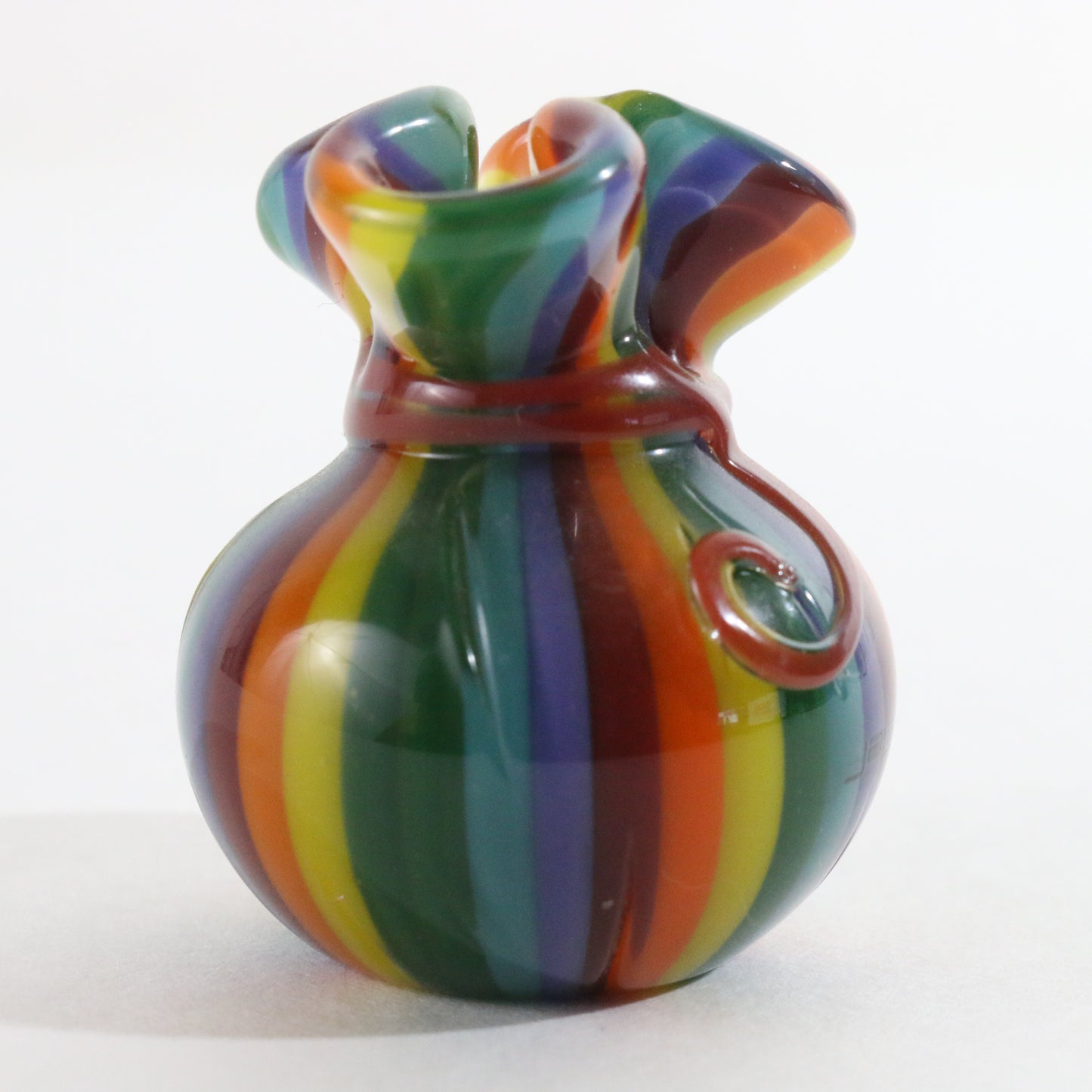 JAG Just Another Gallery Glass Money Bag Rainbow #25 1.5"