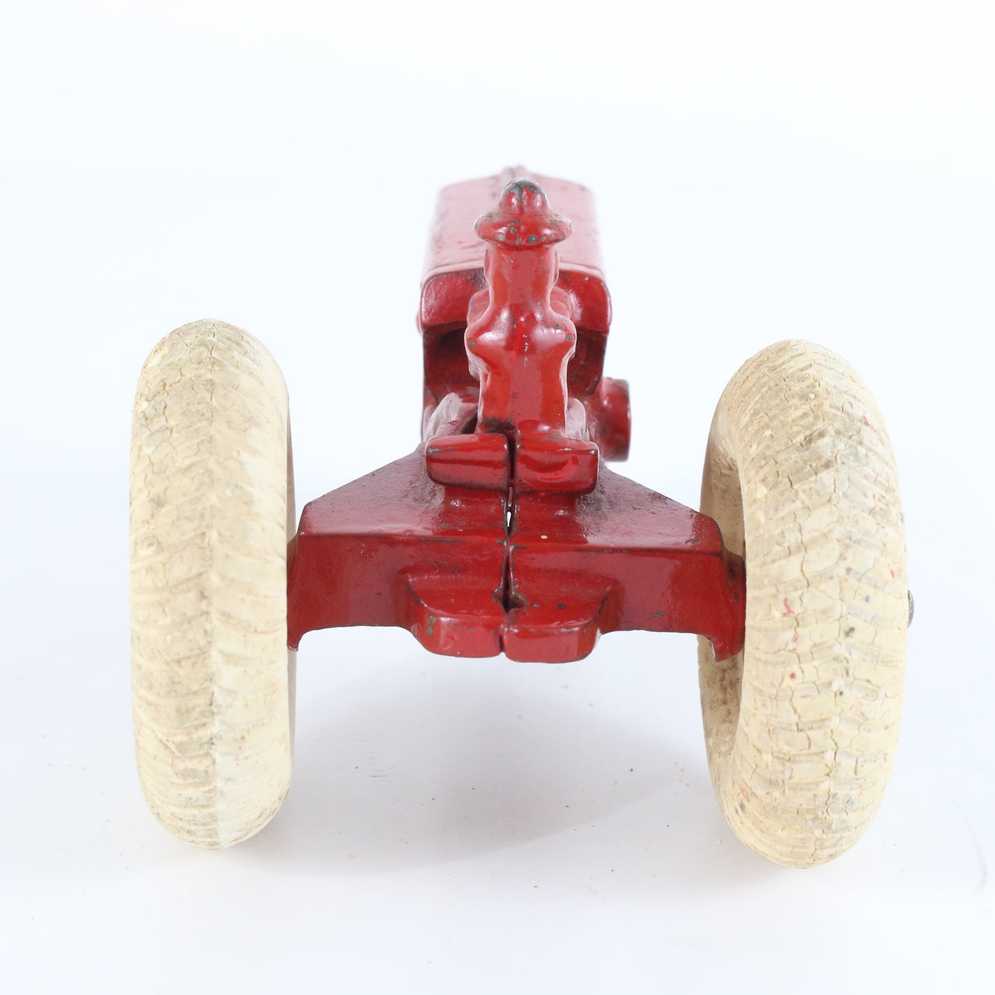 Arcade Red Cast Iron Tractor W/ Balloon Tires 5.5"