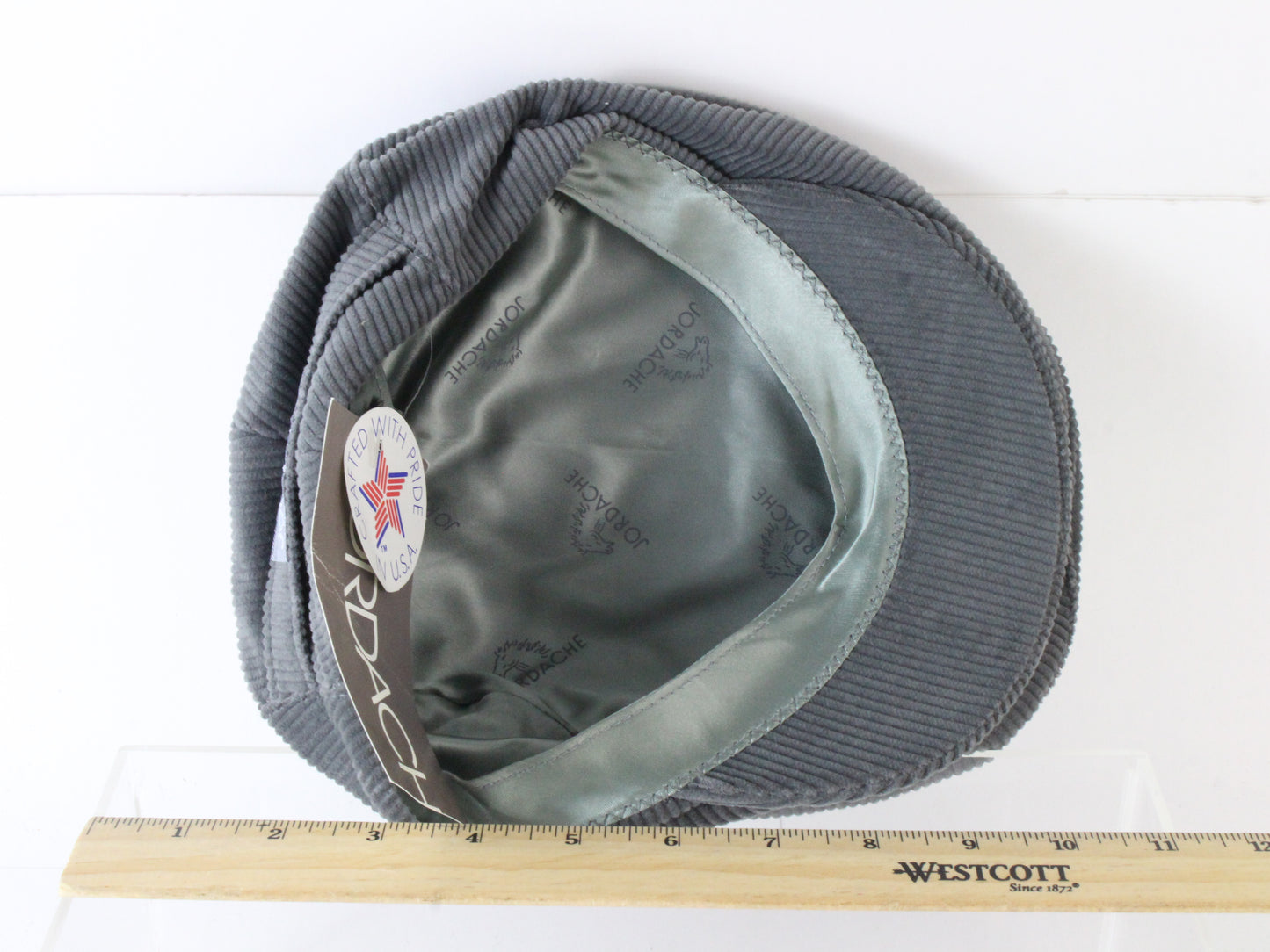 Jordache Mens Classic Gray Corduroy Ivy Cap Newsboy Hat MULTIPLE SIZES