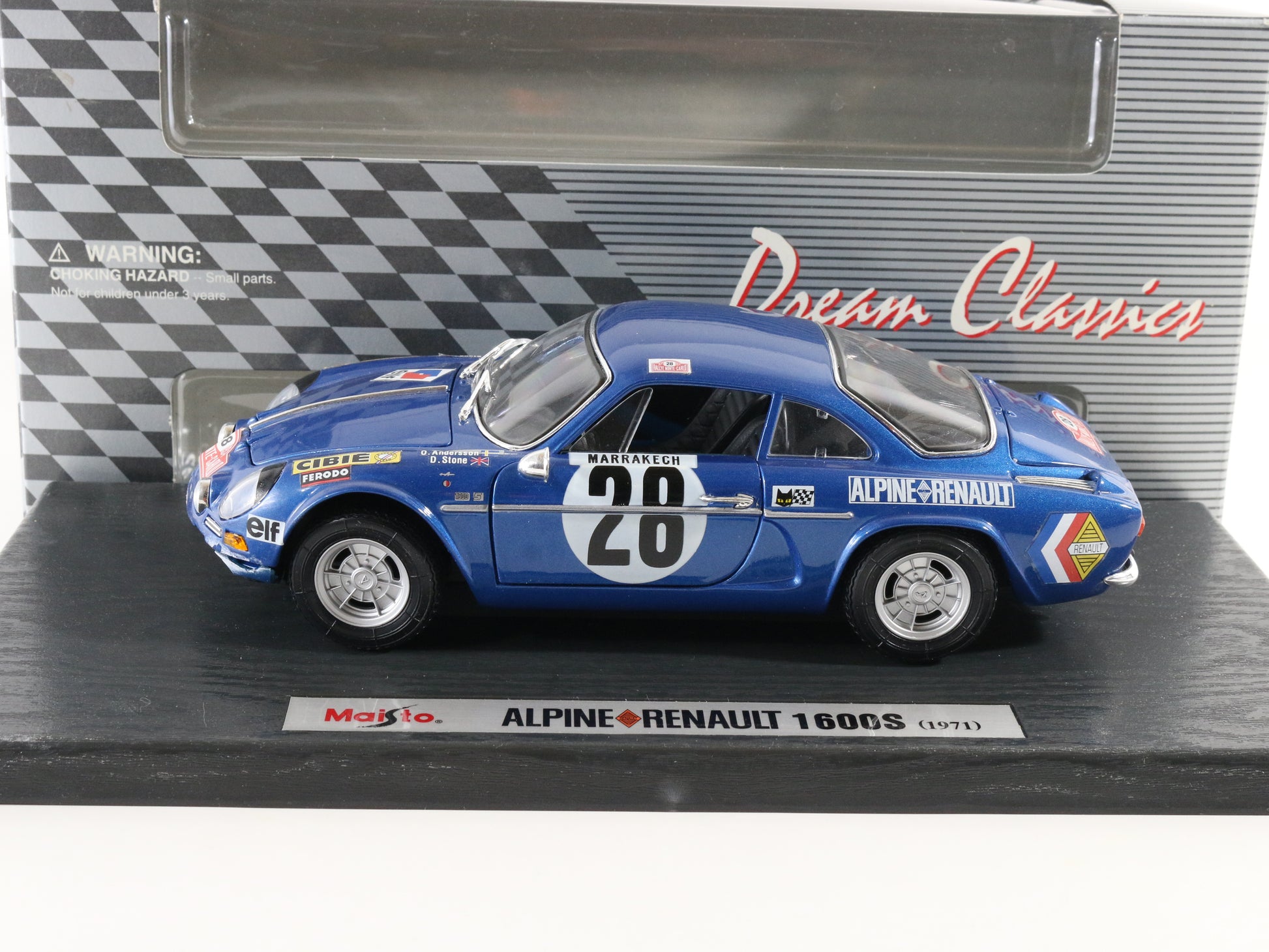 1971 Alpine Renault 1600s #28 Dream Classics Maisto 1:18 Model Car