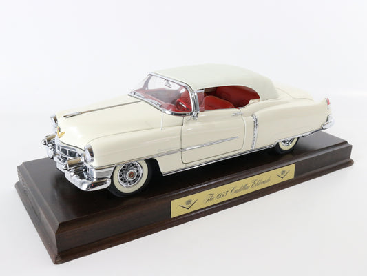 1953 Cadillac Eldorado Cream Color White Danbury Mint 1:16 W/ Stand, Box