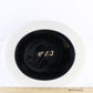 Bailey Mens Vintage White Wool Felt Bowler Hat W/ Feathers MEDIUM