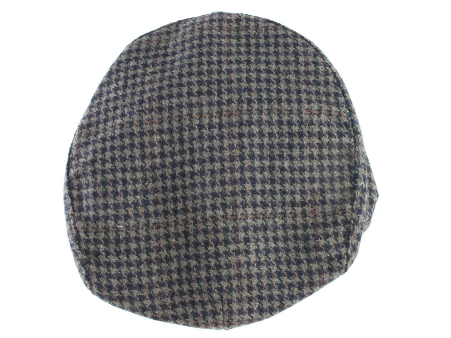 Lake of the Isles Mens Vintage Brown Houndstooth Wool Sport Cap S