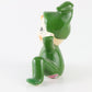 Vintage Pixie Elf Green Seated Ceramic Figure Japan 2 In