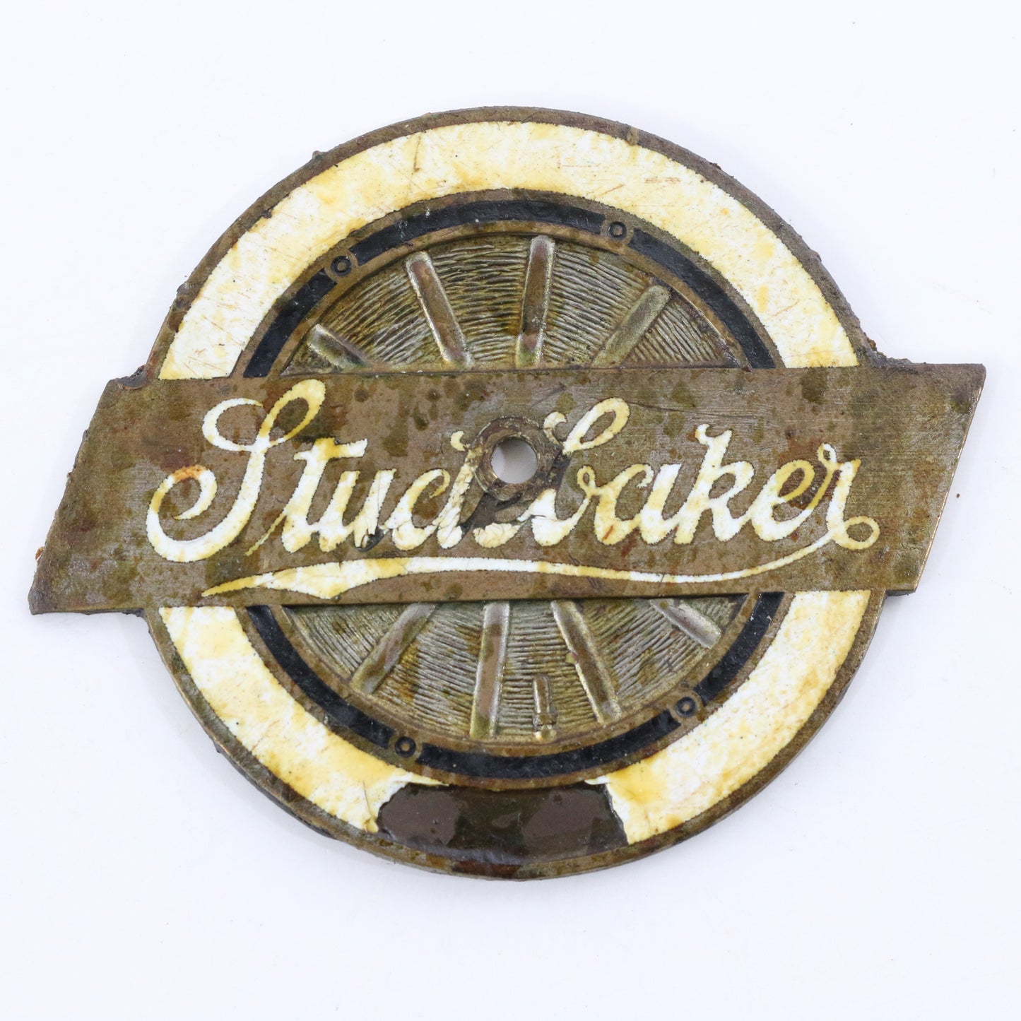 Studebaker Auto Maker Enamel Metal Automobile Emblem Badge