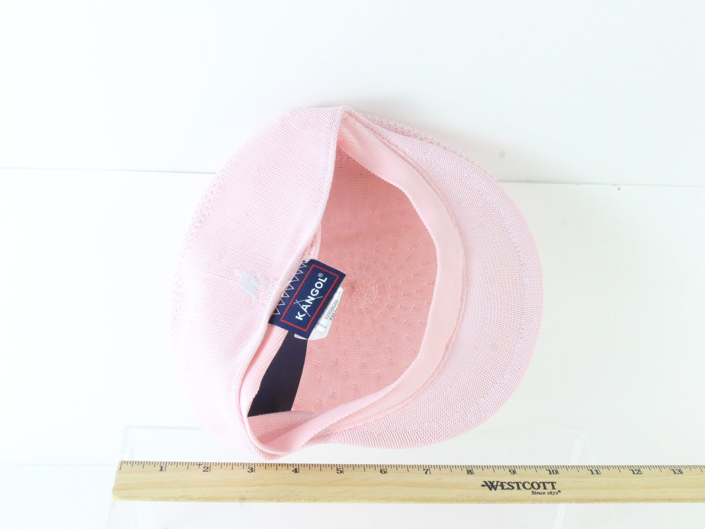 Kangol Mens Pink Tropic Lightweight Woven Flat Cap Ventair Cap S