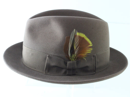 Biltmore President Top Hatters Mens Walnut Brown Felt Fedora MULTIPLE SIZES